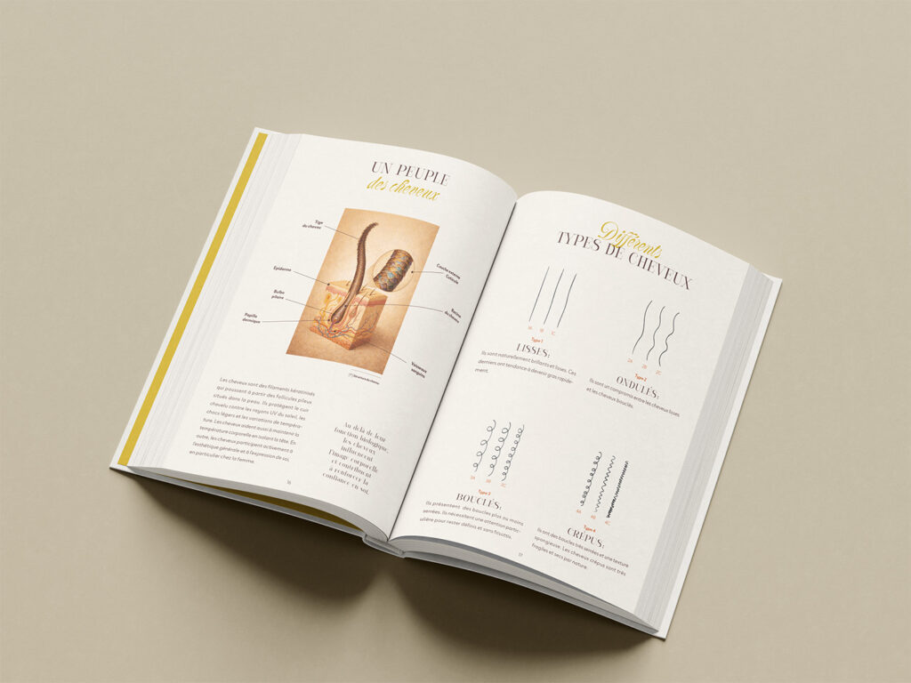 Conception graphique et mise en page d’un livre de recettes de soins naturels pour cheveux